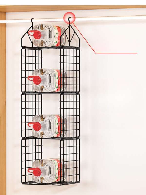 【 1161 People's Collection 】 Layered Wardrobe Storage Artifact Dormitory Built-in Shelf Cabinet Partition Hanging_voghion.com