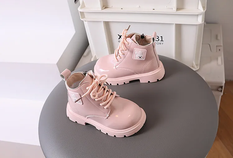 Kinder Mode Kaninchen Winter Herbst Weiche Sohle Reißverschluss Niedlichen Cartoon-Design Kurze Mädchen Schuhe Littlesprouts_voghion.com