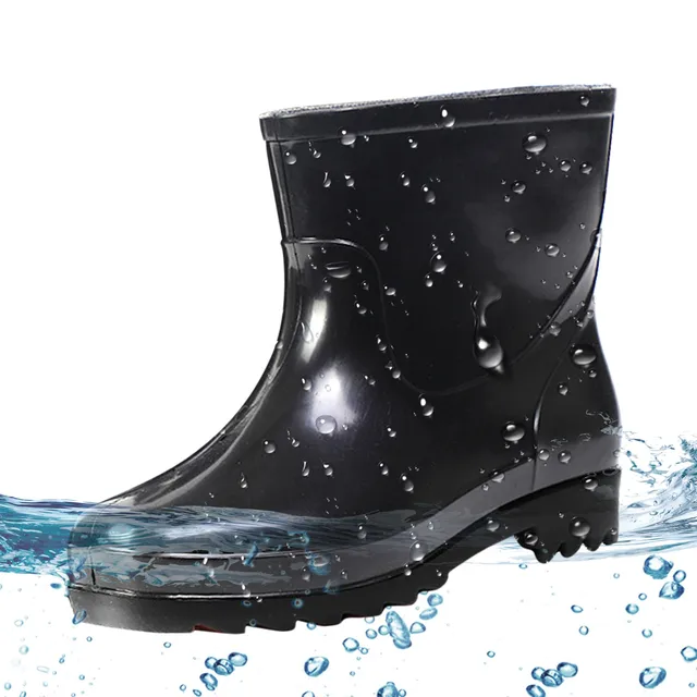 Short Rainboots Rubber Boots For Garden Man Footwear Rain Mens Water Shoes 11_voghion.com