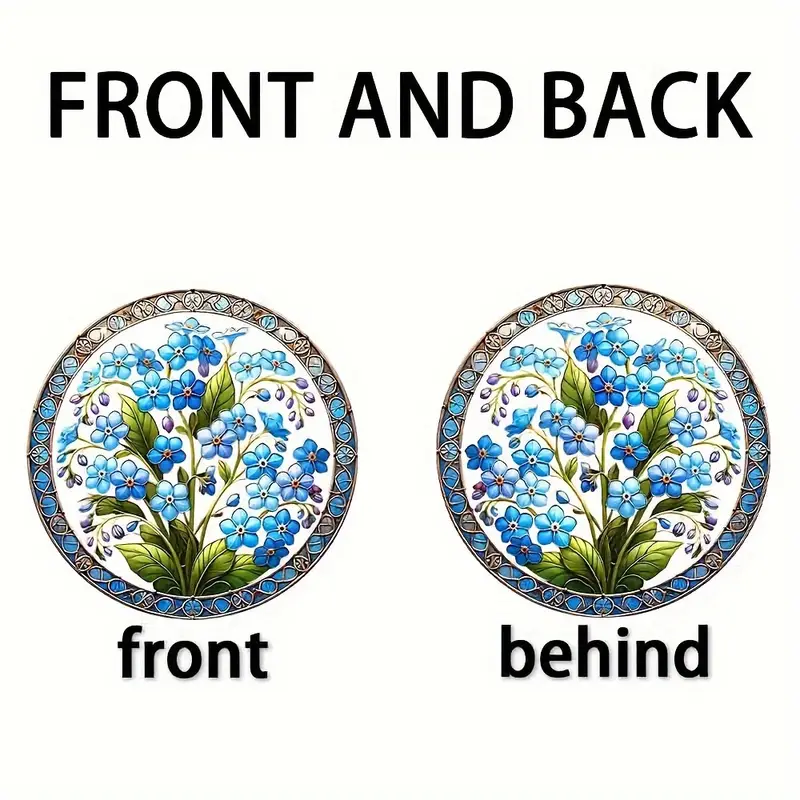 Acchiappasole Glam Forget-Me-Not 8x8 pollici - Decorazione da parete in vetro acrilico per camera da letto e soggiorno - Elegante regalo di inaugurazione della casa_voghion.com