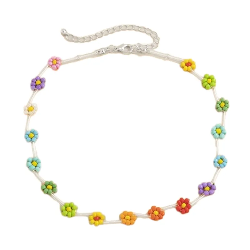 Chains Resin Beaded Clavicle Necklaces Women Summer Jewelry Neck For Woman_voghion.com