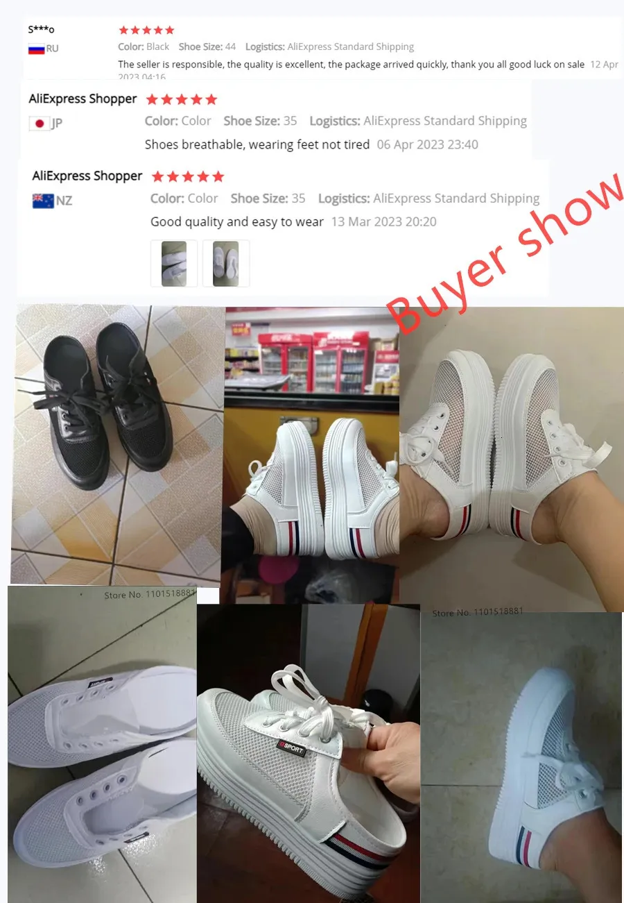 Mules donna con plateau scarpe da running in mesh traspiranti_voghion.com