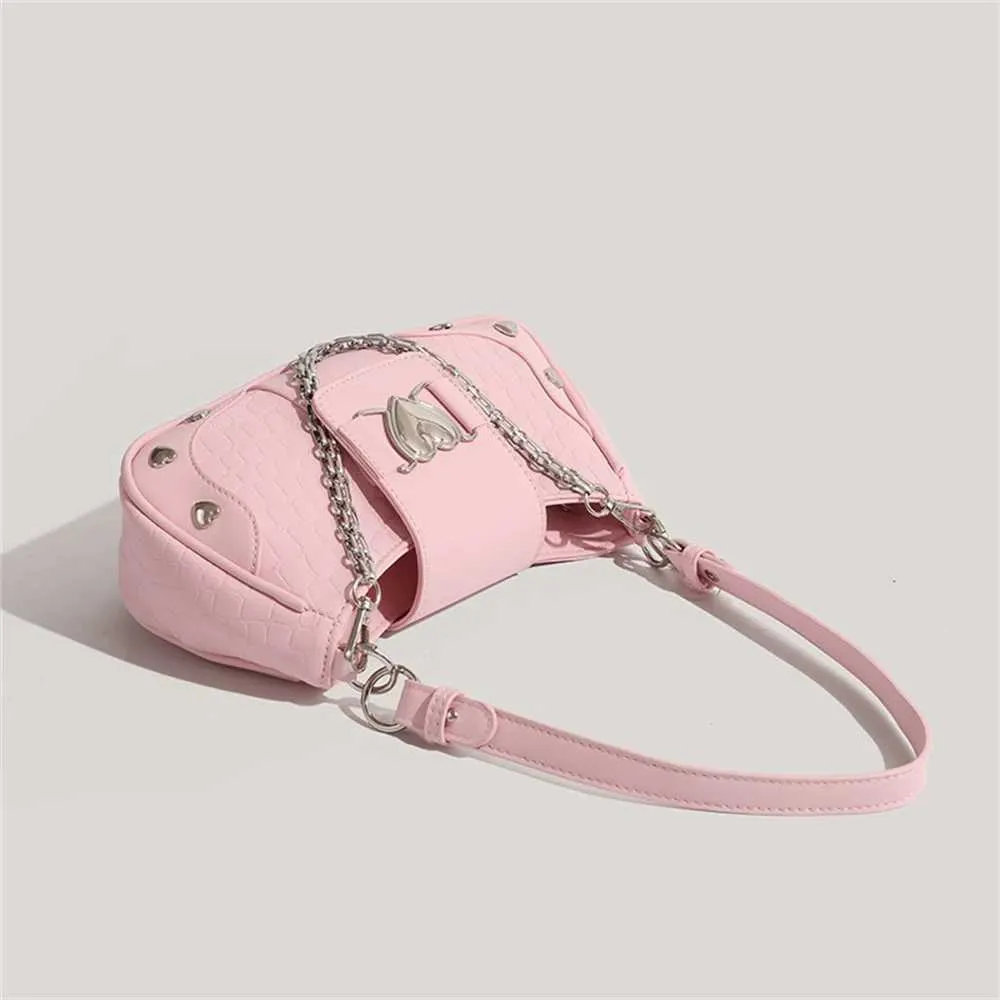Neue Trend Umhängetaschen Frauen Y2K Achselhöhle Design PU Unterarm Einfarbig Messenger Bag Geldbörse Hobos HandtaschenC241116_voghion.com