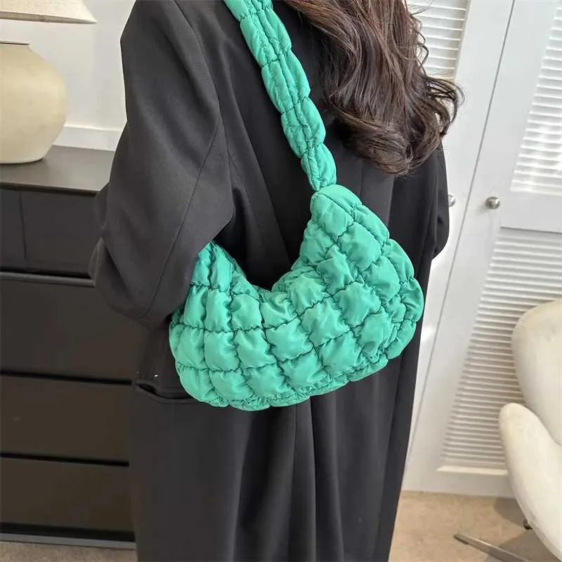 Borsa hobo puffer trapuntata donna elegante borsa a spalla_voghion.com