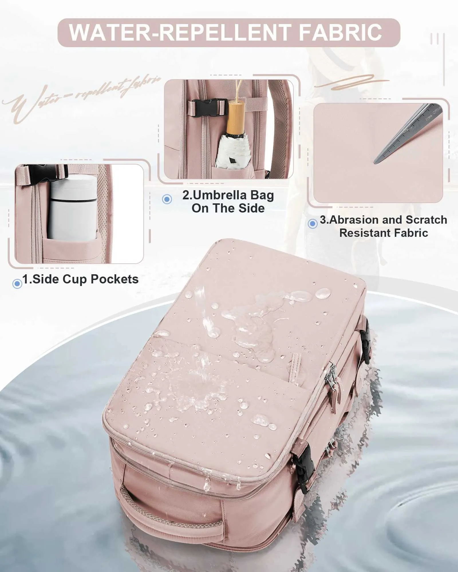 Frauen Reise Ryanair 40x20x25 Kabine Tasche Hand Lage Verstärkt Dayback Carry-Ons Laptop Rucksack für Männer mochilas_voghion.com