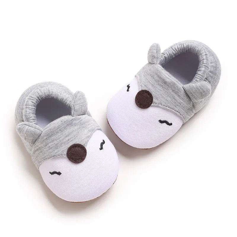 Infant Cartoon Tiere Muster Neugeborenen Socken Littlesprouts Wenig Kleinkind Nicht-slip Krippe Erste Wanderer Winter Baby_voghion.com