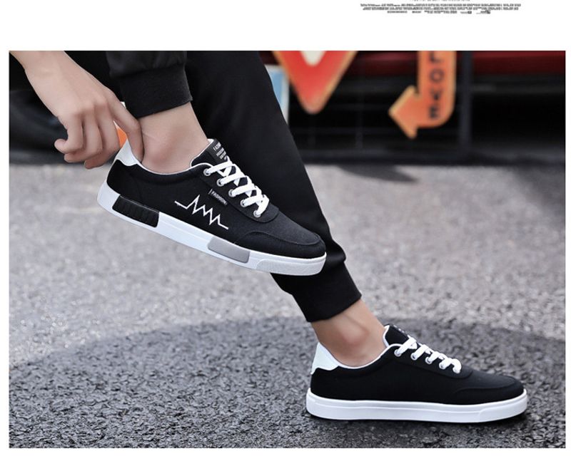 Casual Canvas Schuhe Für Herren Leichte Low Top Freizeitschuhe_voghion.com