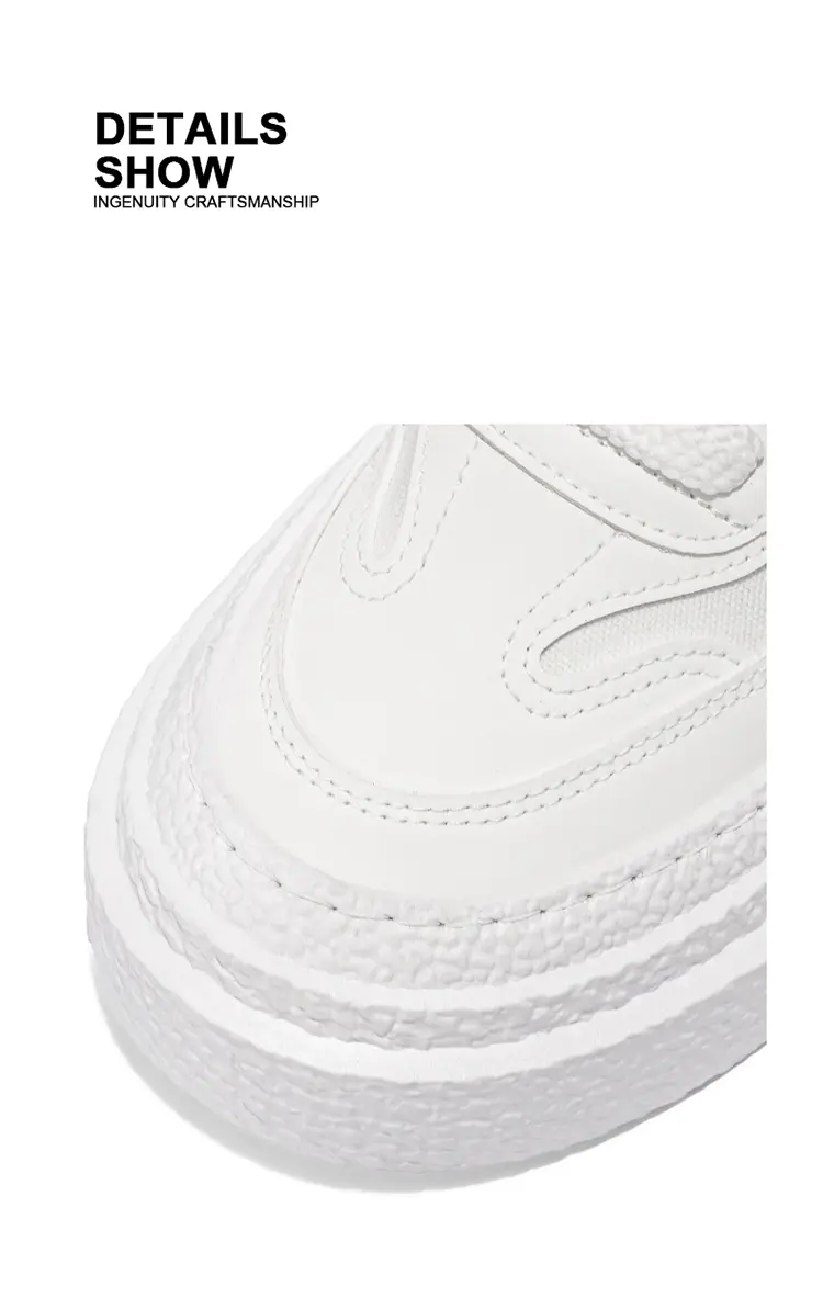 Chaussures basses décontractées à semelle épaisse pour étudiants Four Seasons_voghion.com