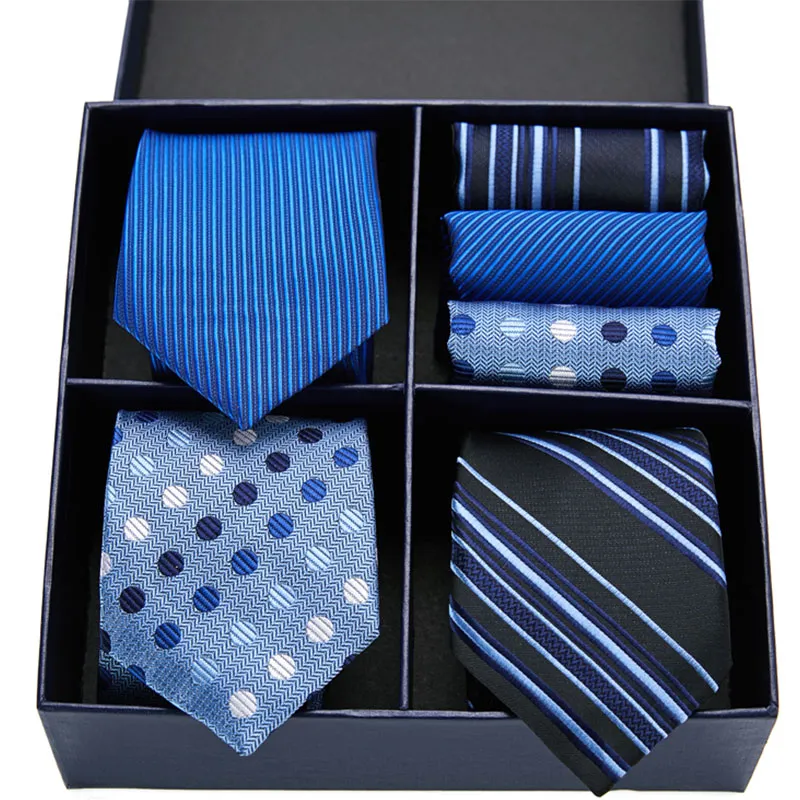 Rusetit Miesten Solmiosarja Klassinen 7,5 cm Solmio ja Keltainen Vihreä Musta Paisley Pocket Square Miehille Häät_voghion.com