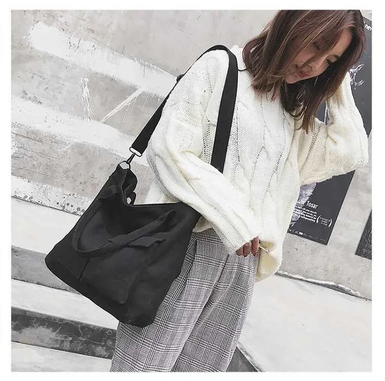 Sac à main étudiant Fi sail Shoder grande capacité couleur unie shopping décontracté Fem sac en forme de croix 2024 Y241109_voghion.com