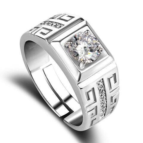 Paar weibliche Diamant simuliert Zirkon offene Hochzeit Kwai aggressive Live-Übertragung Herrenring_voghion.com