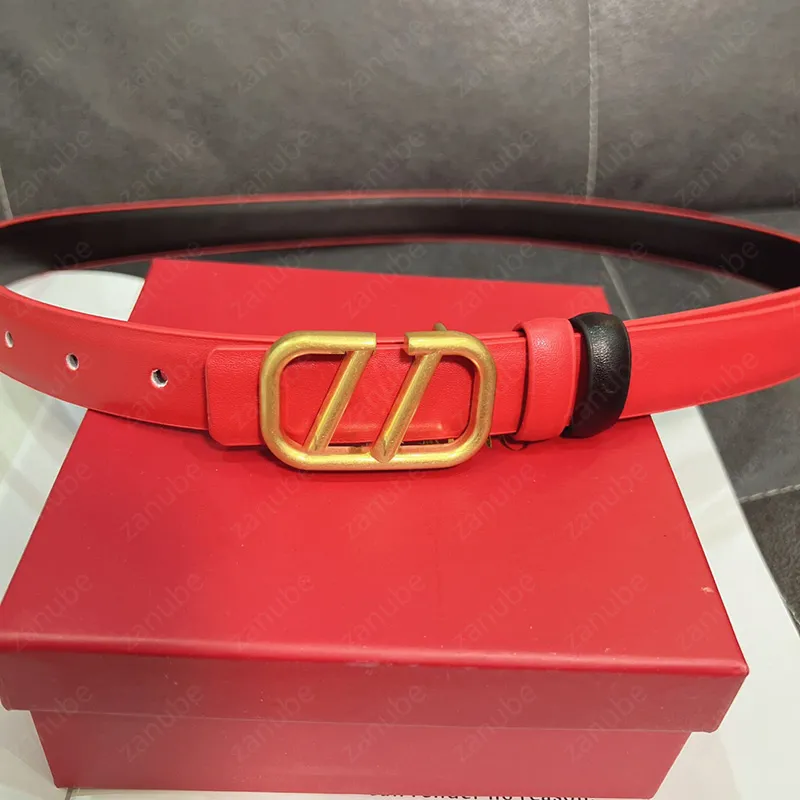 Ceintures de créateurs pour femmes, ceintures en cuir rouge à la mode, lettres dorées, boucle, ceinture pour dames_voghion.com