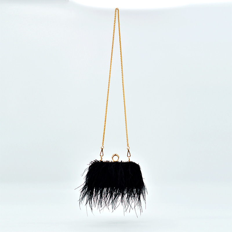 Borsa quadrata piccola moda da donna Borsa a tracolla con tracolla a catena in PU per donna_voghion.com