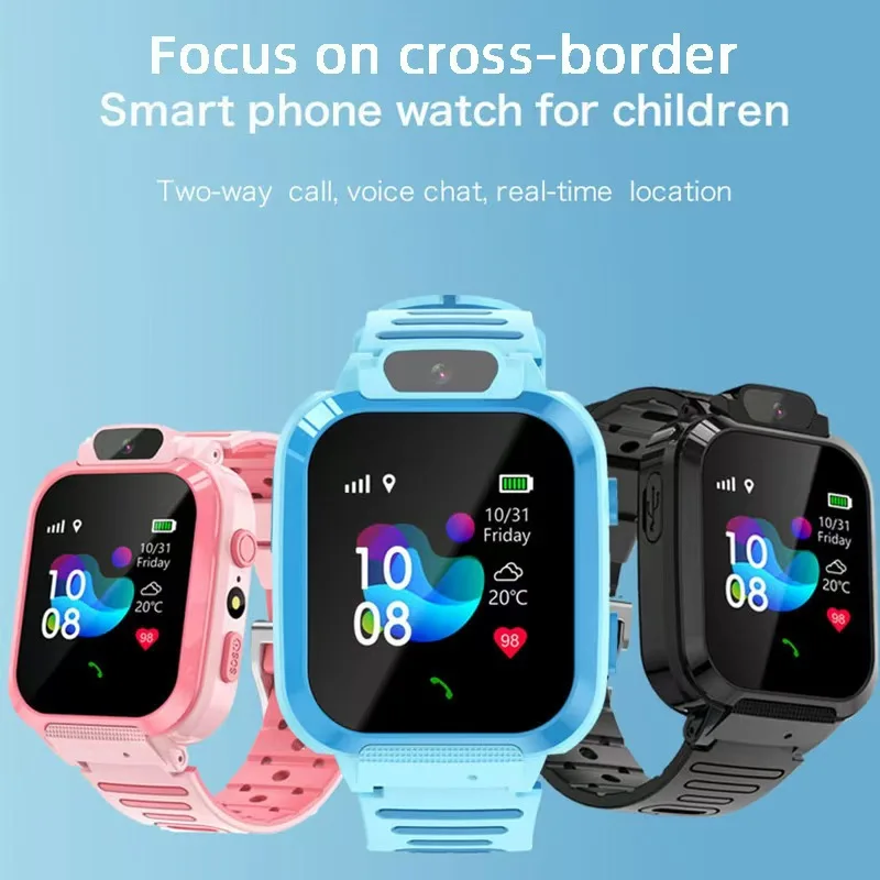 Kids Smartwatch Waterproof Q16 GPS Tracker With Camera Multilingual Support_voghion.com