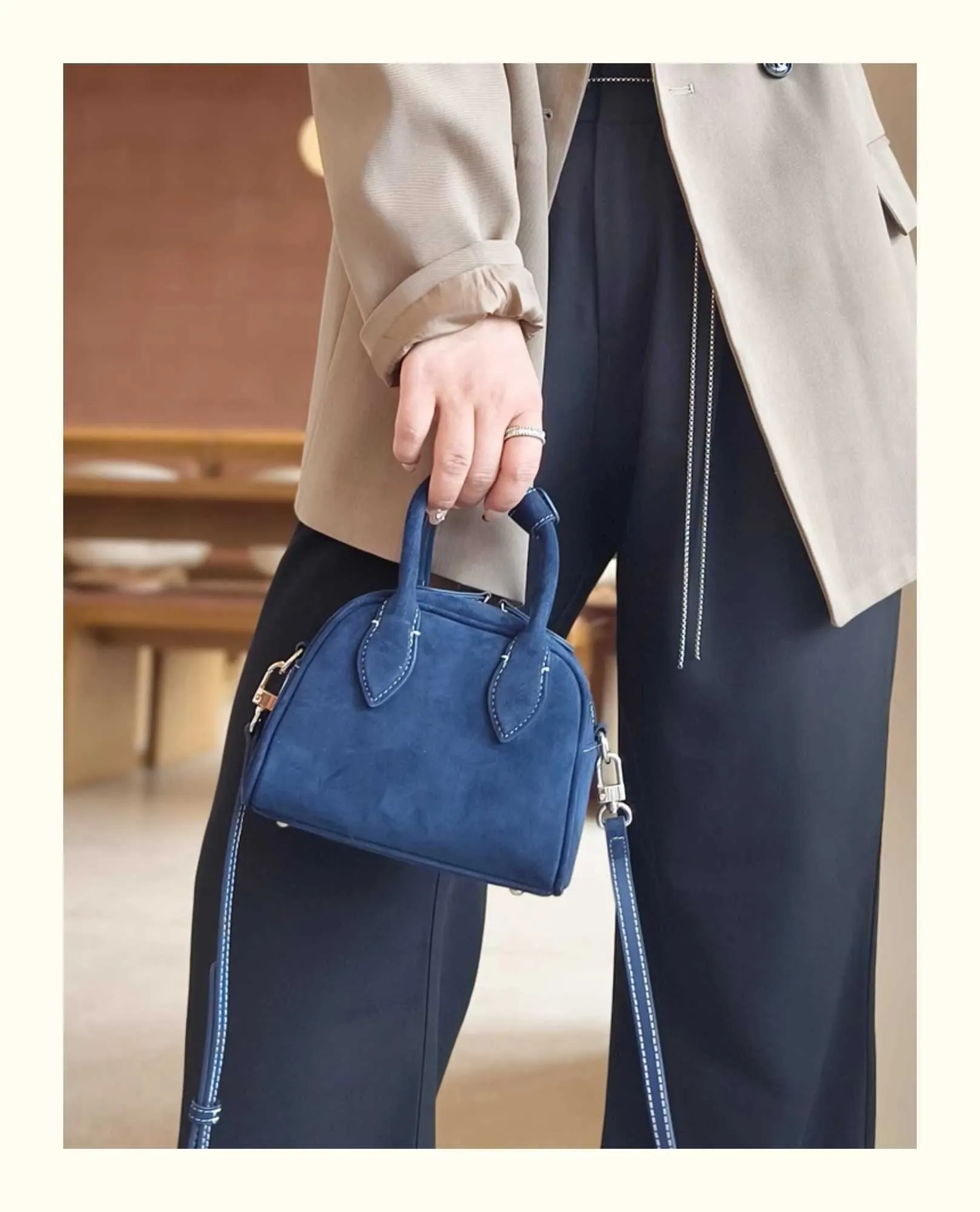 Suède pillow crossbody tas dames retro echt lederen handtas_voghion.com