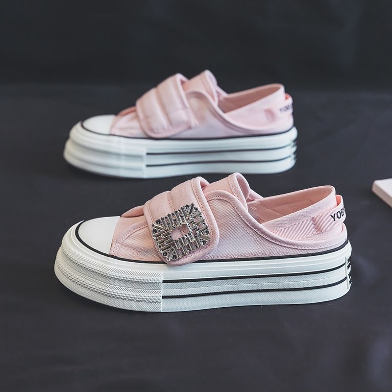 Xiaoxiangfeng Baotou Half Tuo Scarpe da pescatore con intreccio di nastri Pantofole francesi leggere e comode piatte_voghion.com