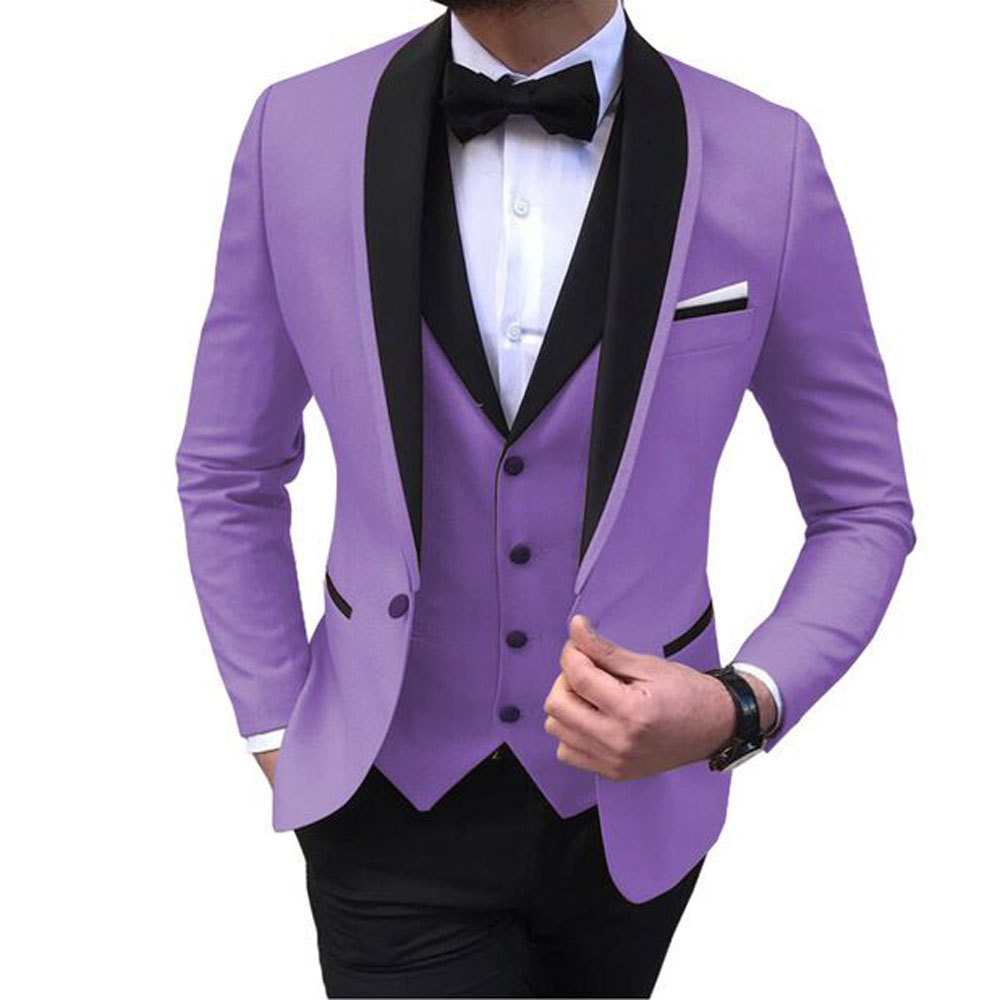 3 pezzi da uomo per lo sposo e il testimone, banchetto di nozze, abito oversize da uomo_voghion.com