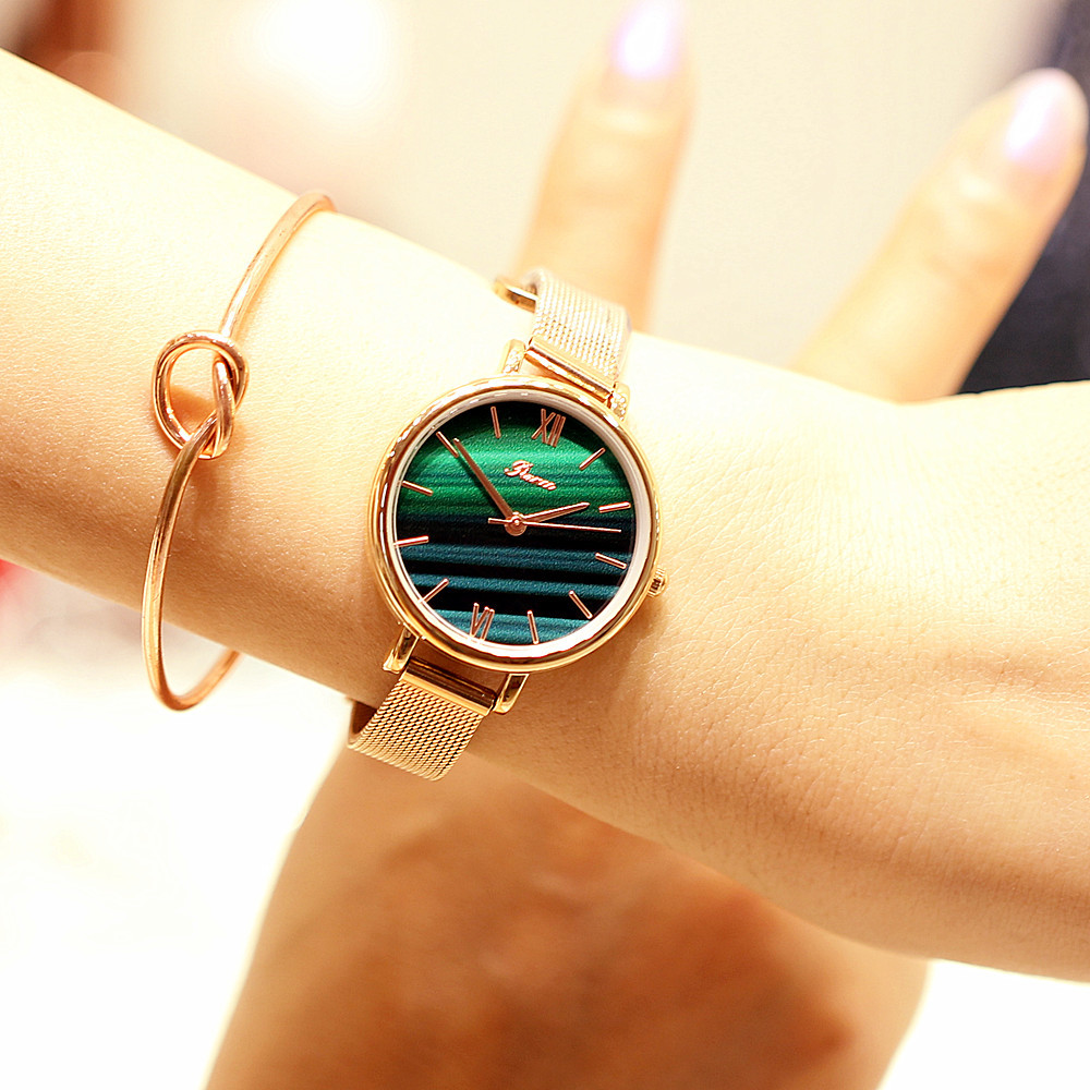 Nouvelles montres pour femmes à la mode et à la mode, bracelets à mouvement à bracelet en acier, montres-bracelets étanches_voghion.com