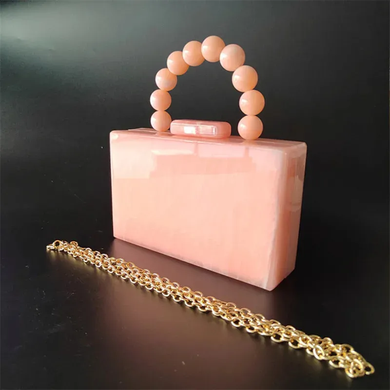 Sac à main en perles avec poignée en Chine, usine, vendeur, sac à main en acrylique pour femmes, pochettes de soirée, fête, voyage, plage_voghion.com