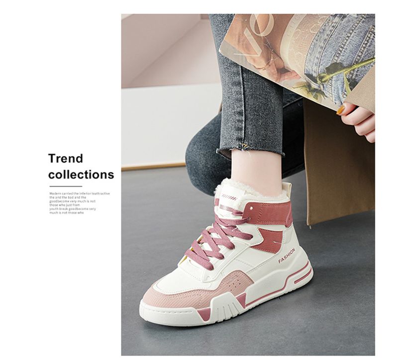 Little white high top cotton Korean version all match sneakers sports casual women's shoes plus veet_voghion.com