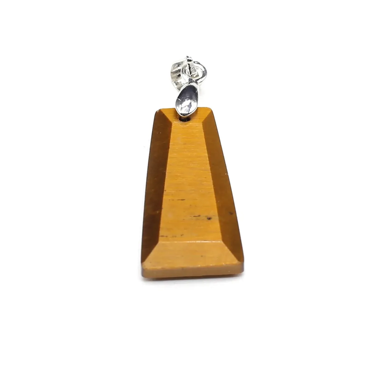 Collane con ciondolo 10 pezzi all'ingrosso pietra naturale quarzo rosa agata trapezoidale creazione di gioielli fai da te collana orecchini_voghion.com