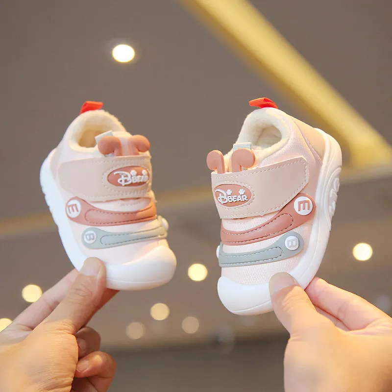 Pantofi sport pentru copii mici, unisex, pentru băieți și fete, de iarnă, 2025, Kidsnest, moi și calde, mărimi US1C-US10C_voghion.com