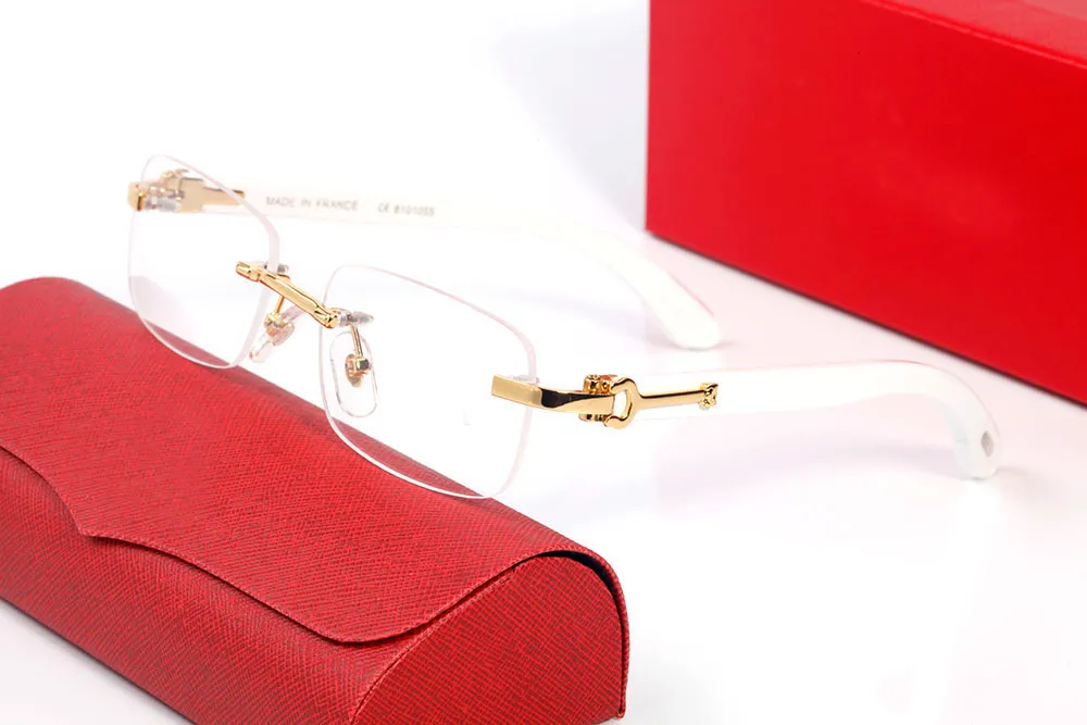 designer Business casual Glasses men women classic metal wooden sunglasses gold and sier decoration multicolor lenses_voghion.com