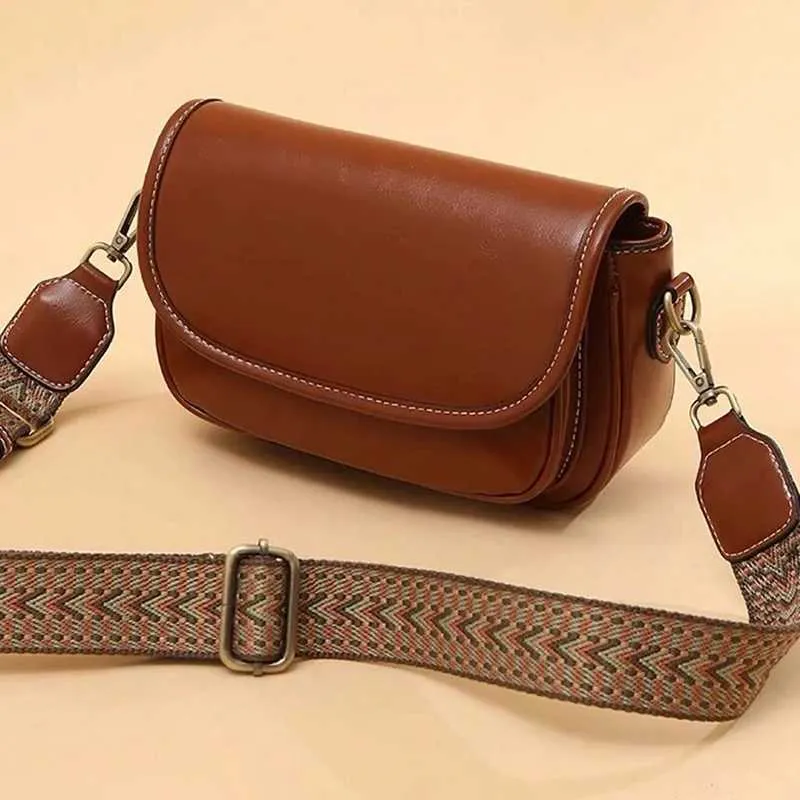 Fashionable retro small square single crossbody PU womens bag with two shoulder strapsC241214_voghion.com