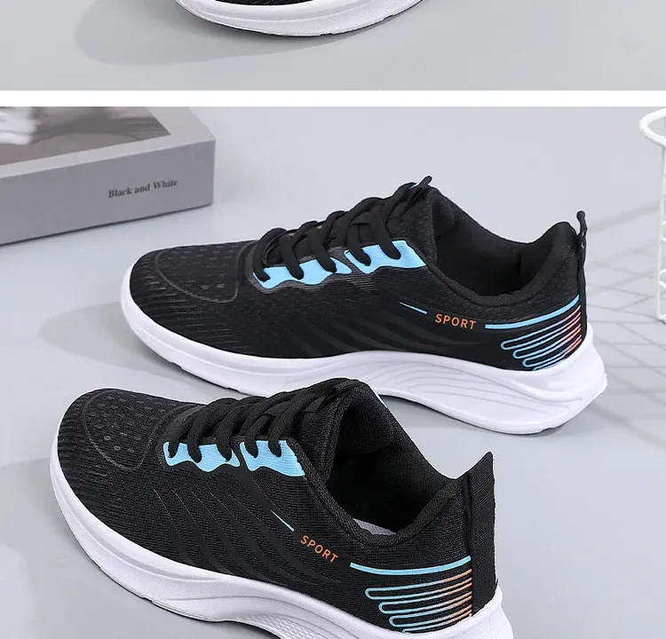 Chaussures de sport d'extérieur légères et polyvalentes, respirantes et confortables, en maille, décontractées et souples_voghion.com