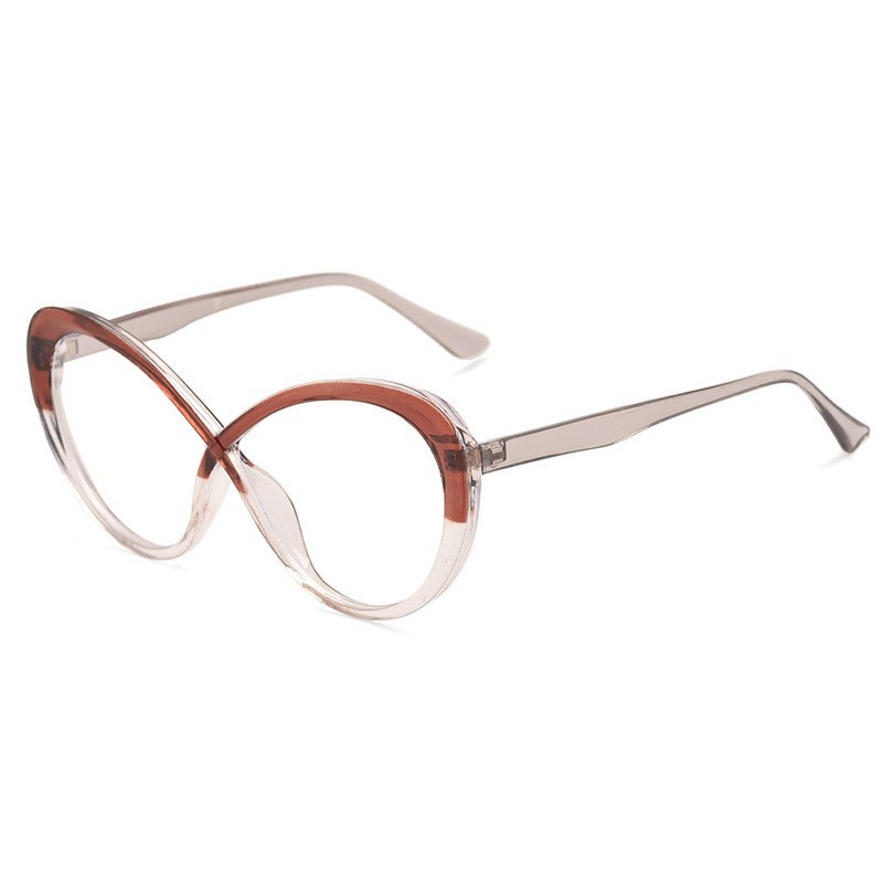 Hot Selling Elliptical Flat Glasses, Trendy Internet Celebrity, Same Style With Small Face Display, High Aesthetic_voghion.com