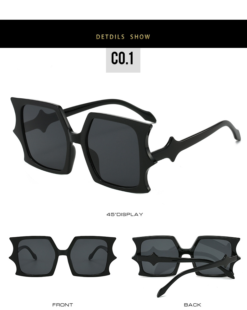 Occhiali da sole donna quadrati rettangolari stile alla moda_voghion.com