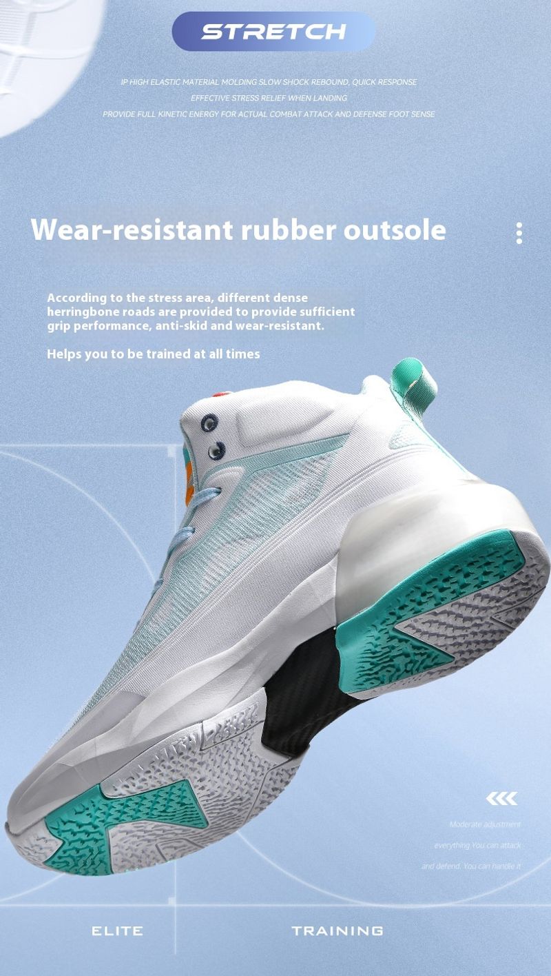 Yixing Sports produce un nou High-Top-Schuhe cu MD+Gummi+TPU-Reibung und Sound, geeignet für praktischen Basketball_voghion.com