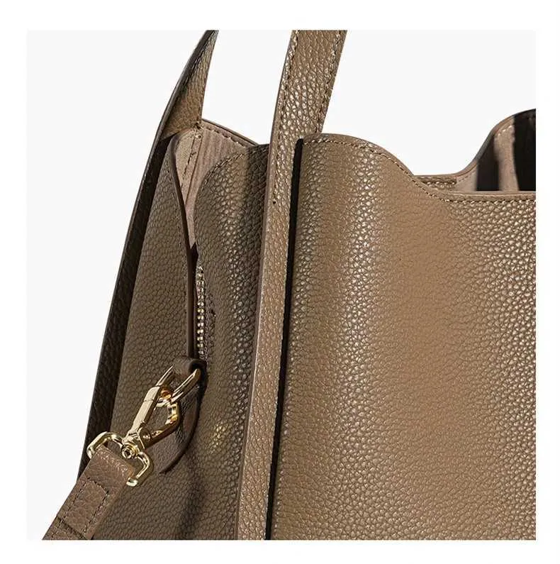 Sacs à main fourre-tout en cuir véritable de vachette Hifashion pour femmes 2024 Tendance Designer Panier Petit sac à bandoulière pour dames_voghion.com