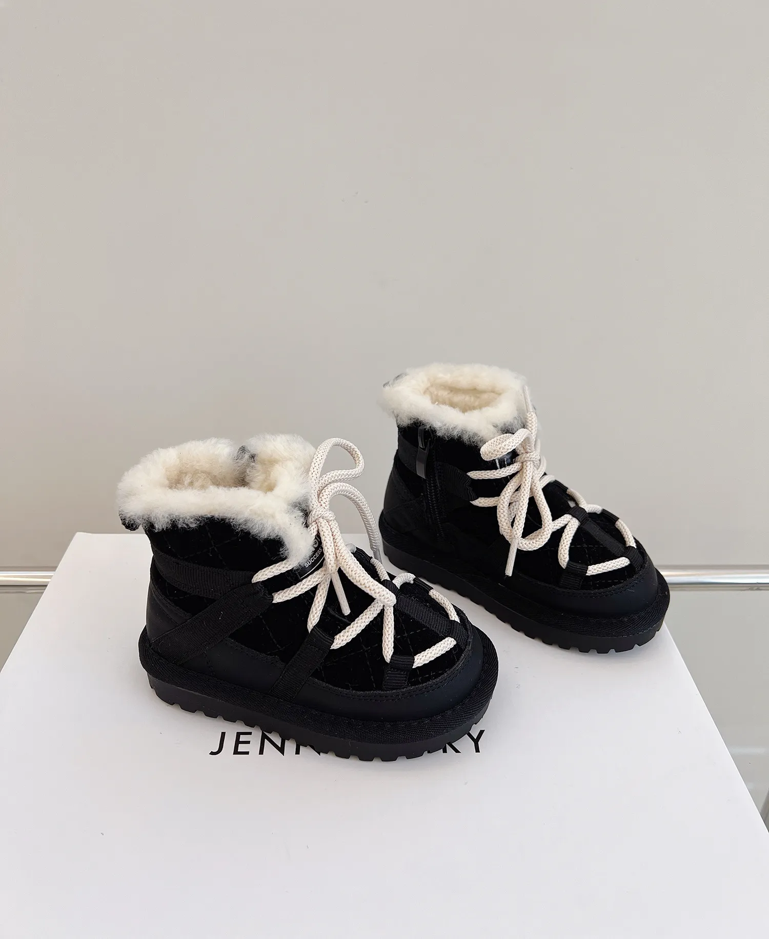 Winter Kids Children Snow Warm Plush Toddler Boys Shoes Non-slip Fashion Kidsnest Baby Girls Boots 1-6 Years Size US_desvips.com