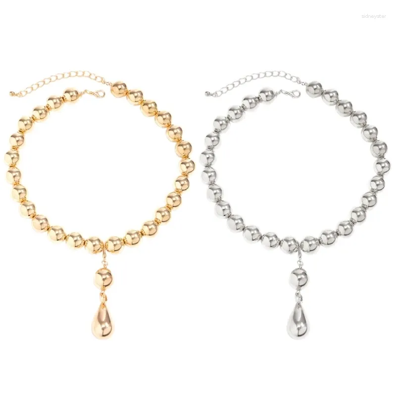 Colliers pendentifs Collier goutte d'eau Perles délicates Accessoire à la mode 634D_voghion.com