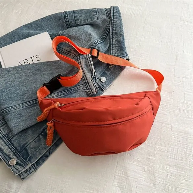 Neu Half Moon frauen Brust Oxford Tuch Wasserdichte Taille Taschen Multifunktionale Große Kapazität_voghion.com