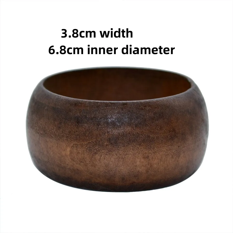 Bracciale rigido in legno elegante donna, gioiello geometrico_voghion.com