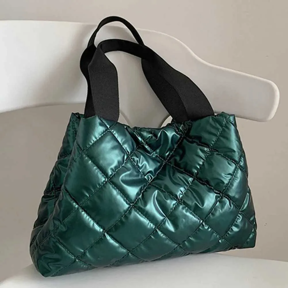 Moda Donna Hobo Trapuntato Spazio Imbottito Borsa A Tracolla Borsa Invernale Donna Cuscino Grande Capacità Tote Crossbody Ba241105_voghion.com