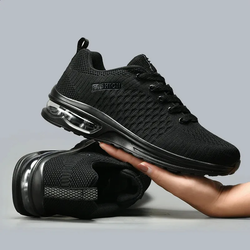 Scarpe sportive da uomo, da esterno, casual, in rete, con lacci, leggere, da palestra e da corsa 241015_voghion.com