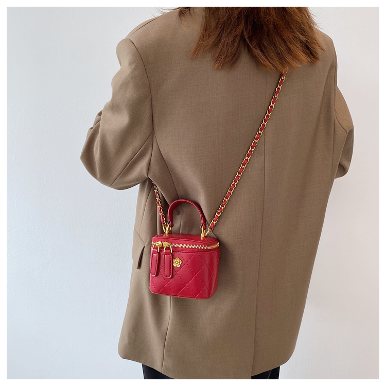 Mini bolso cruzado de paja para mujer, tejido de verano, bolsos y bolsos de marca, cadena de moda, hombro Simple_voghion.com