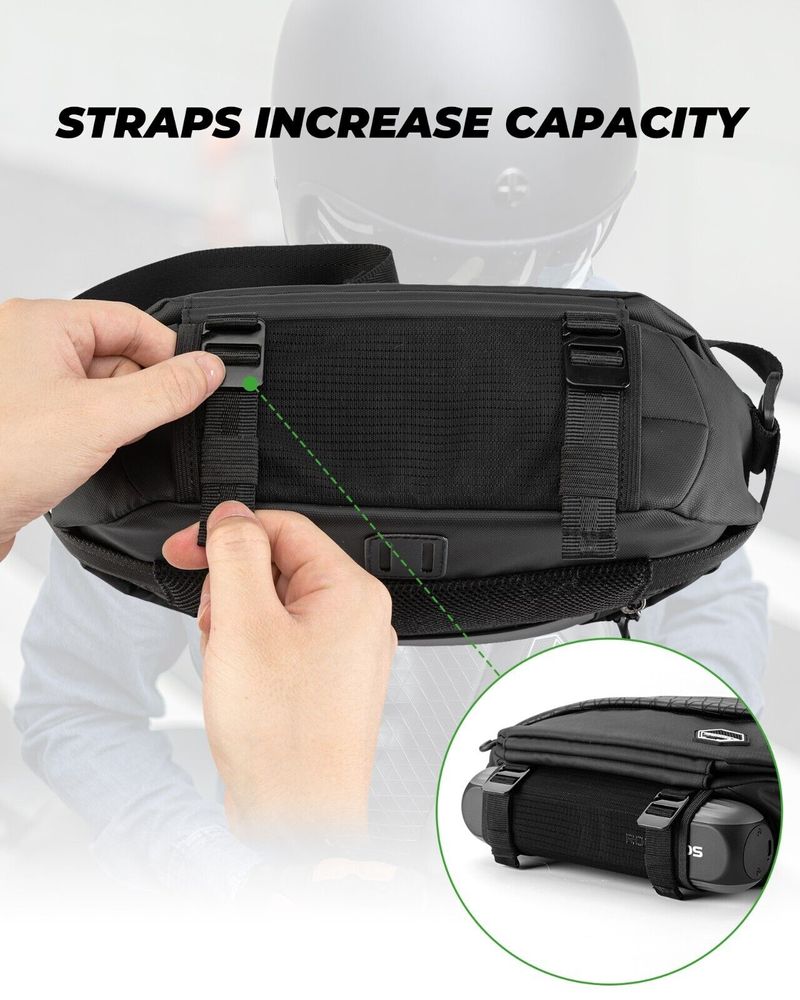 ROCKBROS Borsa a tracolla per bicicletta, borsa multifunzionale per motocicletta_voghion.com
