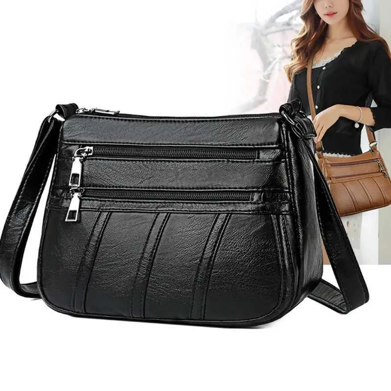Geantă de damă de designer, geantă de umăr elegantă, din piele moale, tip crossbody, geantă casual, articol nou 2024 Y241115_voghion.com
