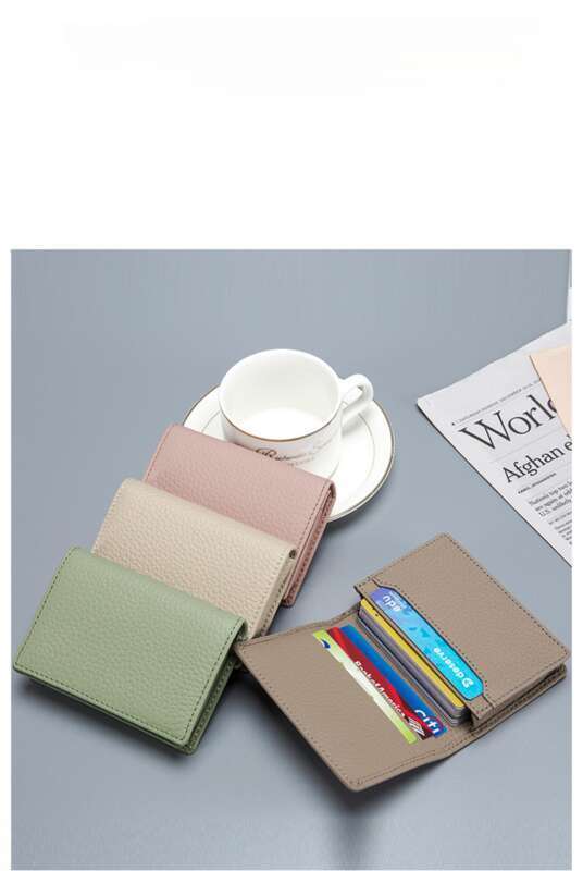 multifunctional Leisure Top Layer Cowhide Briefcase, Business Card Holder, Men And Women Creative Storage Wallet_voghion.com