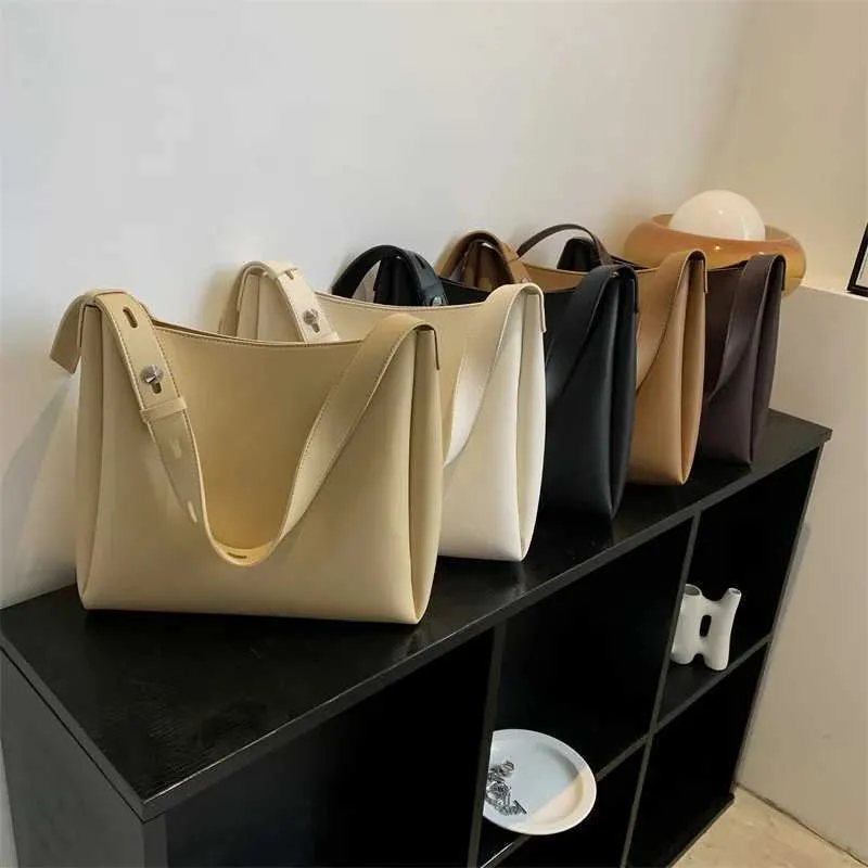 Sac à main et portefeuille en cuir tendance 2024 pour femme, simple, grande capacité, bandoulière, Y241011_voghion.com