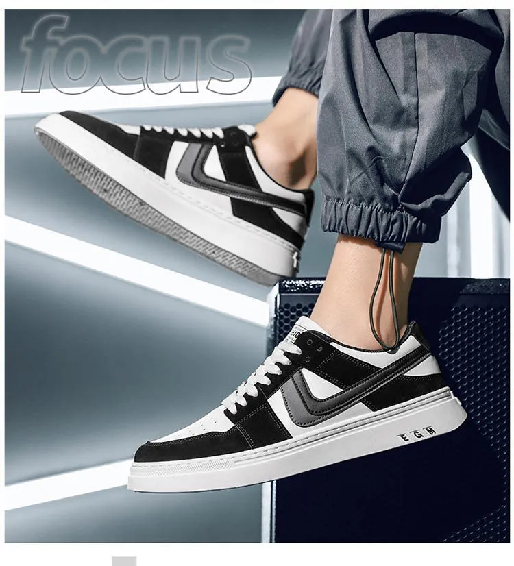 Scarpe alla moda casual in mesh da uomo, versione coreana, stile versatile, stile sportivo, design alla moda, grigio, spedizione gratuita_voghion.com