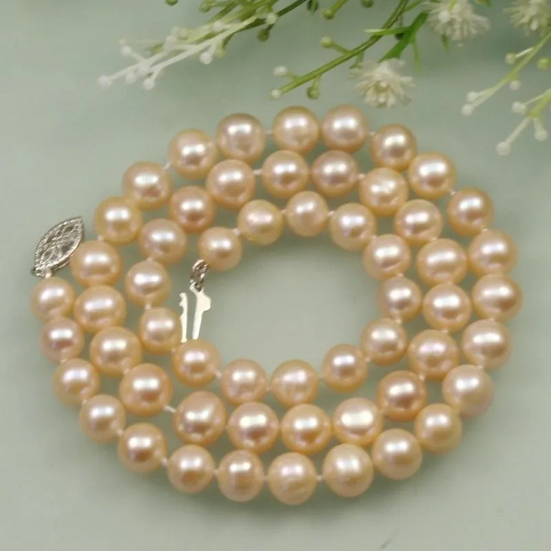 Süßwasserperlenkette Als Anhänger Für Damen Und Mädchen_voghion.com