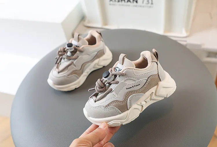 Zapatillas deportivas para niños pequeños 2025, informales, de malla y cuero, para correr en la escuela, de 1 a 6 años_voghion.com