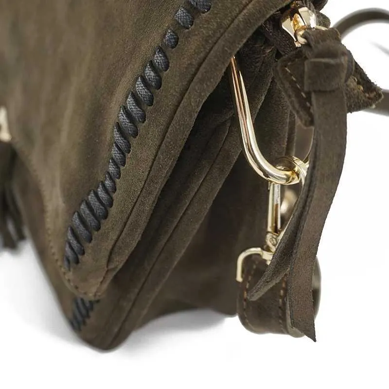 Sac à bandoulière en daim véritable et nubuck pour femme, sac à bandoulière latéral à franges, sac de créateur Za, taille moyenne, élégant au quotidien_voghion.com