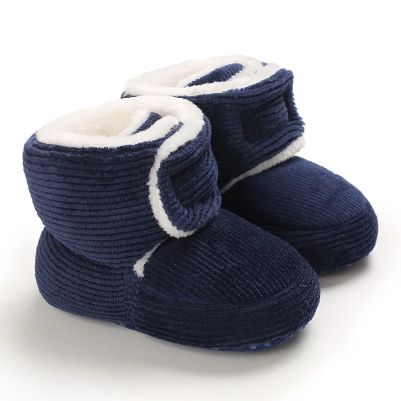 2024 Outono Bebê Menina Meninos Inverno Quente Kidsnest Cor Sólida Moda Criança Primeiros Caminhantes Crianças Botas Sapatos 0-18M_voghion.com