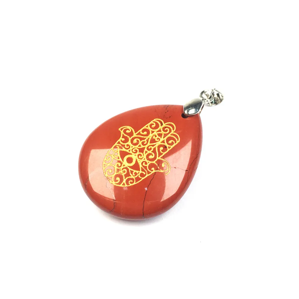 Collane con ciondolo in pietra naturale, cristallo, agate, ciondoli, amuleti Reiki, pendenti a forma di goccia d'acqua per la creazione di gioielli fai da te_voghion.com